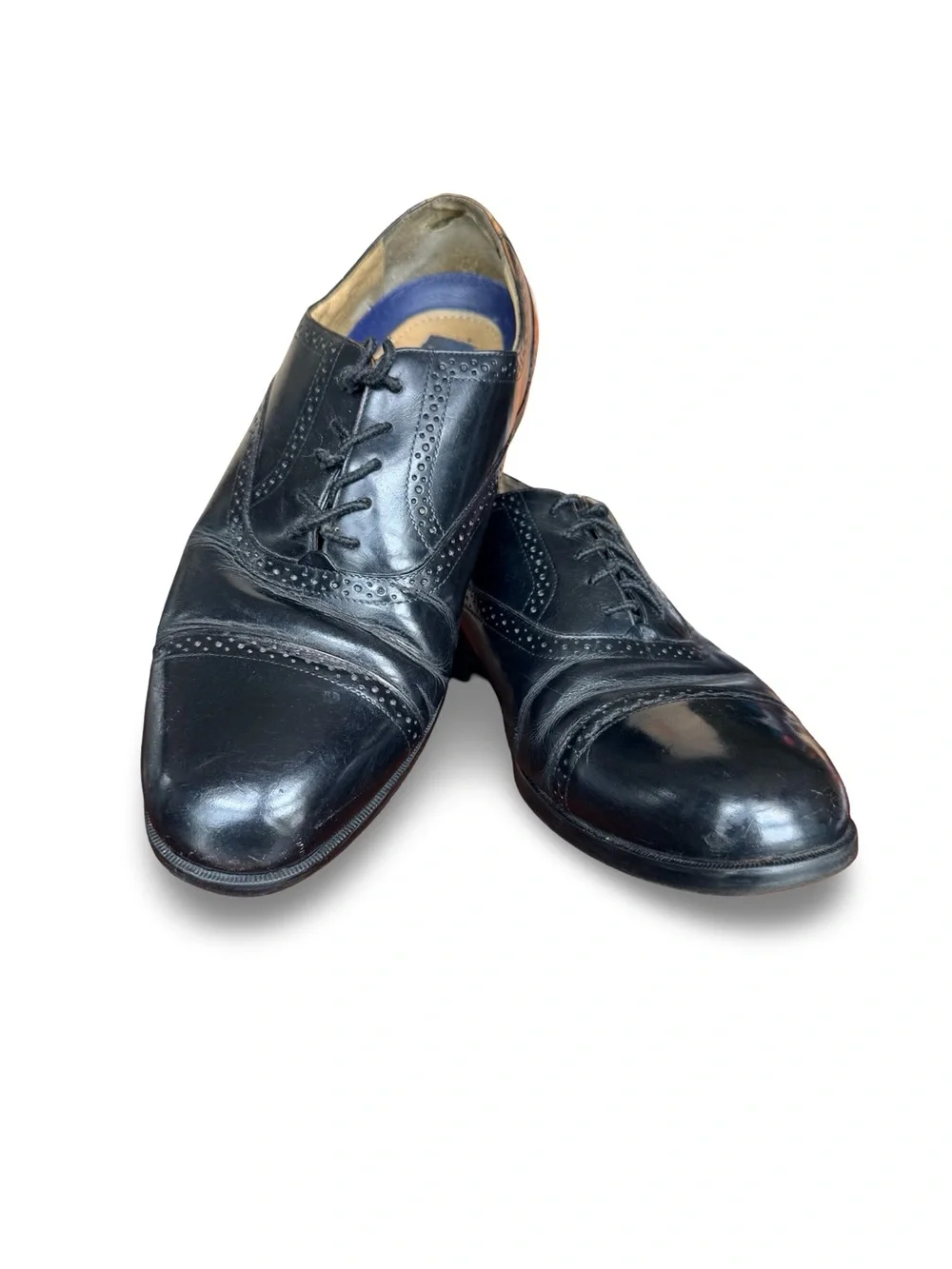 Bostonian Stockbridge black leather cap toe oxford dress Shoes Men’s Size 12